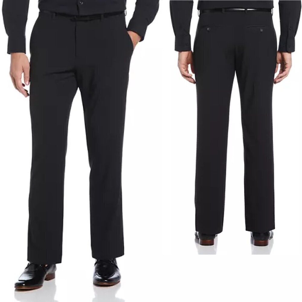 NWT New $95 Perry Ellis Micro Check Straight Leg Dress Pants Size 38 x 32